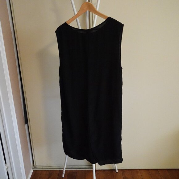 American Apparel Black Silk Tent Dress Size XS/S - Picture 3 of 4